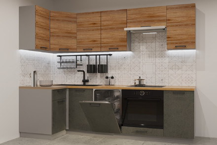 Кухня «Лофт - 35 (1000х2450 мм)»