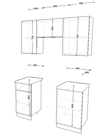 Кухня «Лофт - 4 (1500 мм)»