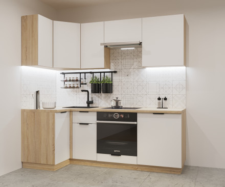 Кухня «Фаска Тальк - 2 (1000х2200 мм)»