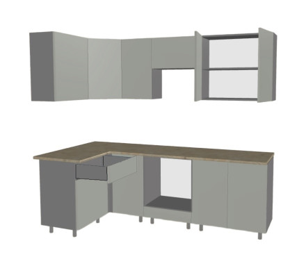 Кухня «Аликанте - 9 (1200х2400 мм)»