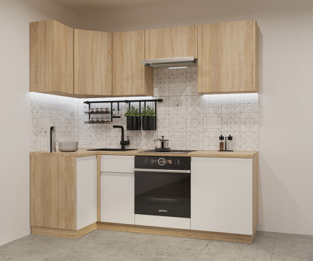 Кухня «Дуб сонома Тальк Лайн - 9 (1000х2200 мм)»