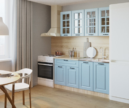 Кухня «Роялвуд Голубой Вегас - 13 (1600 мм)»