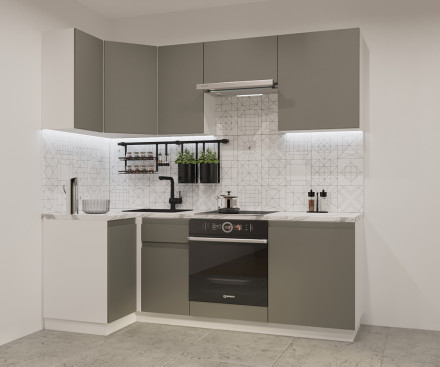 Кухня «Обсидиан Лайн - 8 (1000х2200 мм)»