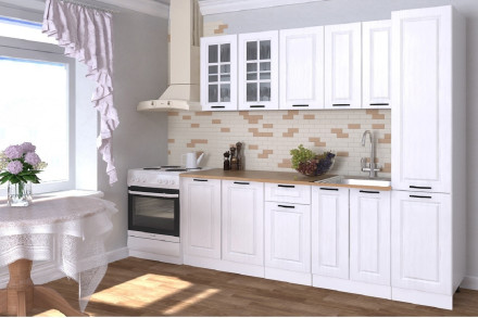 Кухня «Белый Вегас - 12 (2200 мм)»