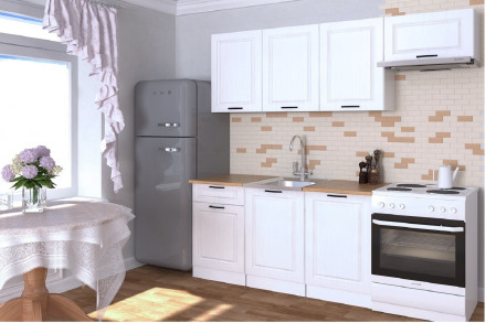 Кухня «Белый Вегас - 13 (2100 мм)»