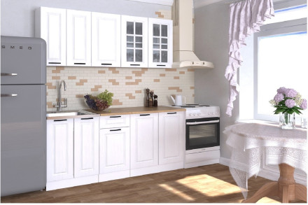 Кухня «Белый Вегас - 14  (1800 мм)»