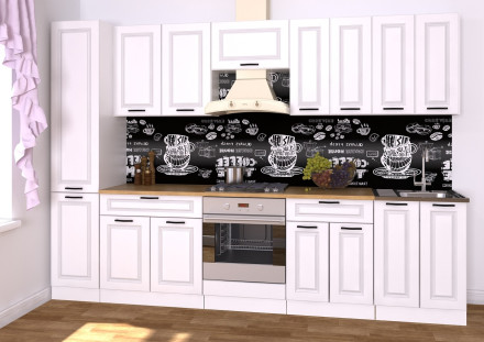 Кухня «Белый Вегас - 17 (3000 мм)»