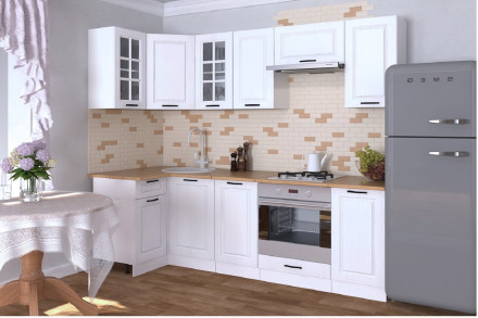 Кухня «Белый Вегас - 5 (1000х2400 мм)»