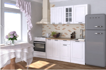 Кухня «Белый Вегас - 7 (1500 мм)»