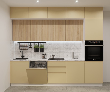 Кухня «Стамбул Дуб сонома Лайн - 54 (3000 мм)»