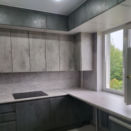 Кухня «Кухня Бетон светлый Бетон темный 2»