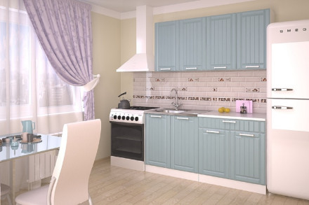 Кухня «РоялВуд Голубой Прованс - 4 (1600 мм)»