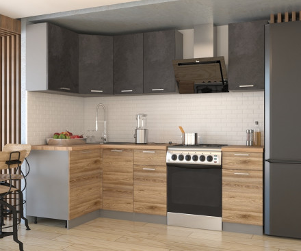 Кухня «ЛОФТ - 15 (1200х1800 мм)»