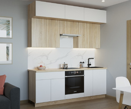 Кухня «Тальк Дуб сонома - 1 (2200 мм)»