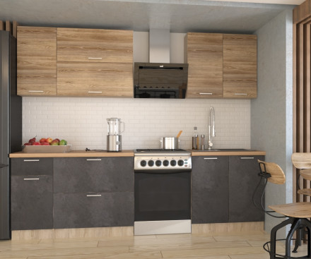 Кухня «ЛОФТ - 8 (2000 мм)»