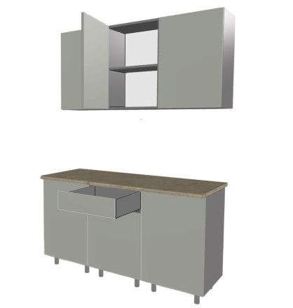 Кухня «Аликанте - 12 (1500 мм)»