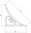Плинтус для столешниц мини LB 23