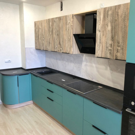 Кухня «Кухня Софт Бирюза Гранж»