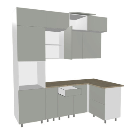 Кухня «Аликанте - 15 (2300х1200 мм)»