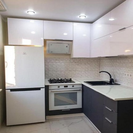 Кухня «Кухня Белый глянец Графит»