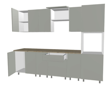 Кухня «Аликанте - 21 (2800 мм)»